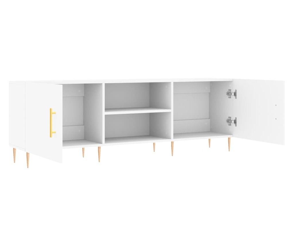 TV komoda, bijela, 150x30x50 cm, kompozitno drvo - 6