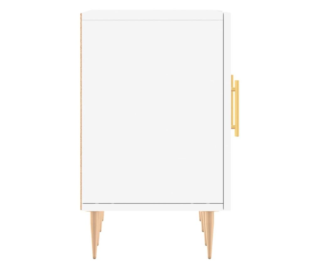 TV komoda, bijela, 150x30x50 cm, kompozitno drvo - 7