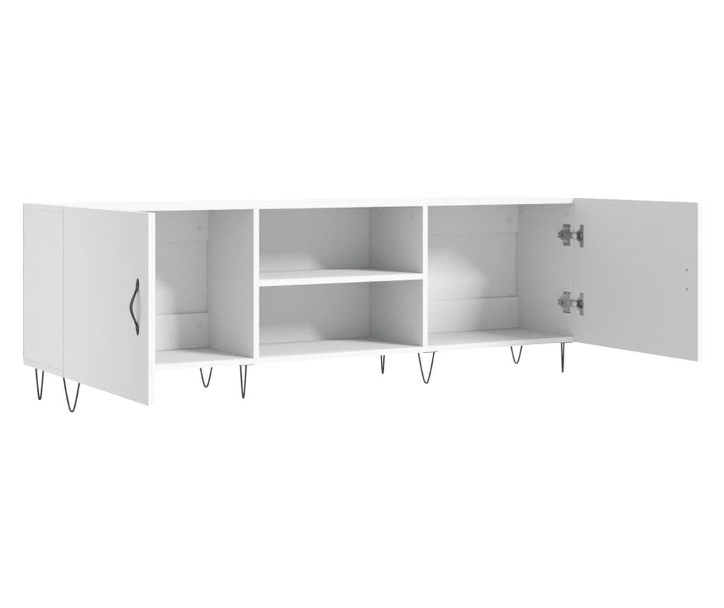 TV komoda, bijela, 150x30x50 cm, kompozitno drvo - 6