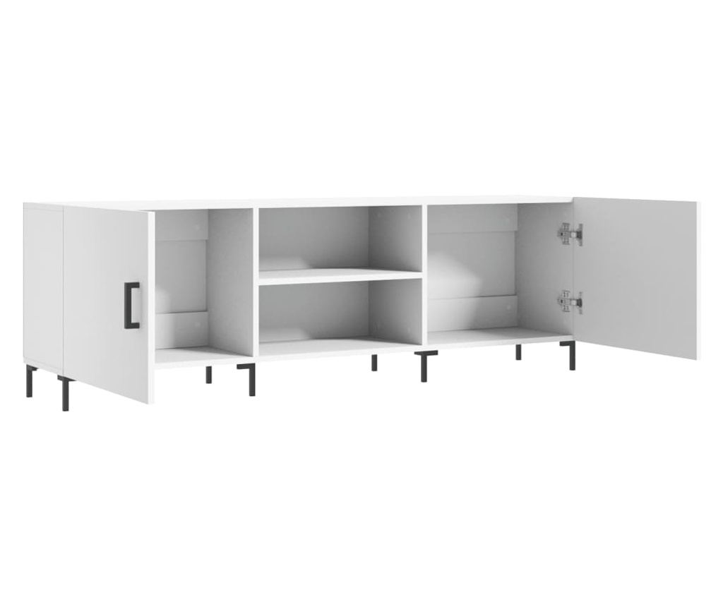 TV Ormarić, bijeli, 150x30x50 cm, kompozitno drvo - 6
