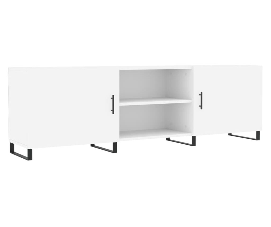 TV stalak, bijeli, 150x30x50 cm, kompozitno drvo - 2