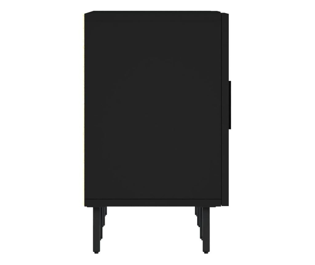 TV komoda, crna, 150x30x50 cm, kompozitno drvo - 7