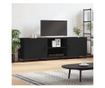 TV komoda, crna, 150x30x50 cm, kompozitno drvo thumbnail 1