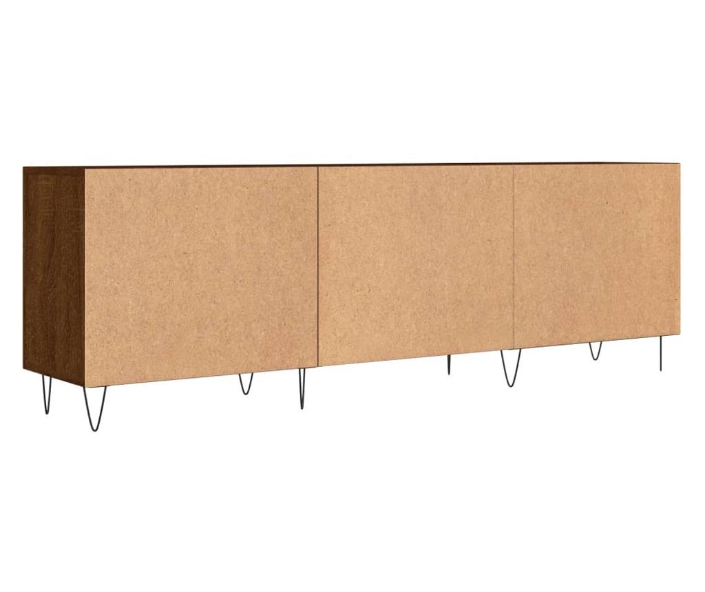 TV komoda, smeđi hrast, 150x30x50 cm, kompozitno drvo - 8