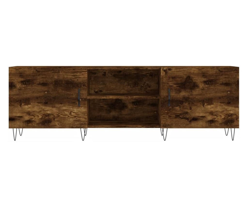TV komoda, dimljeni hrast, 150x30x50 cm, kompozitno drvo - 5