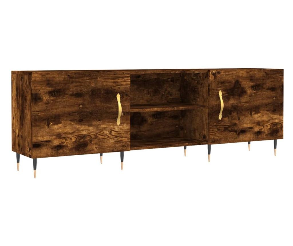 TV komoda, dimljeni hrast, 150x30x50 cm, kompozitno drvo - 2