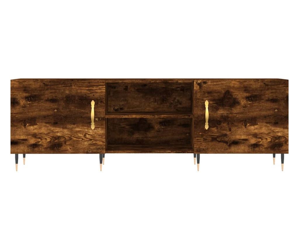 TV komoda, dimljeni hrast, 150x30x50 cm, kompozitno drvo - 5