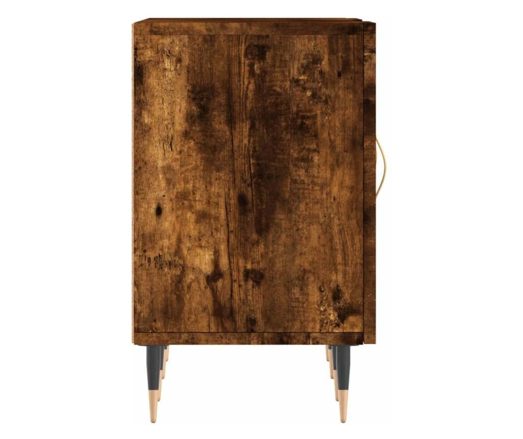 TV komoda, dimljeni hrast, 150x30x50 cm, kompozitno drvo - 7