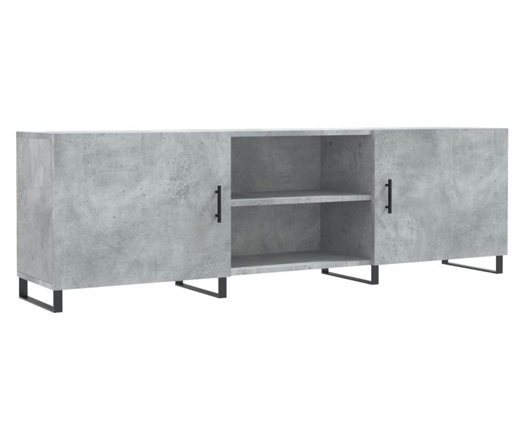 TV ormarić, betonsko siva, 150x30x50 cm, Konstruirano drvo - 2