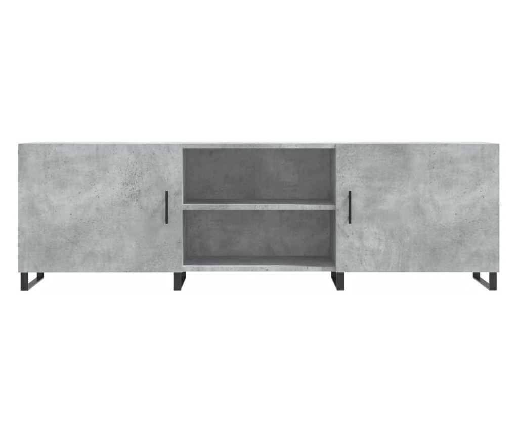 TV ormarić, betonsko siva, 150x30x50 cm, Konstruirano drvo - 5