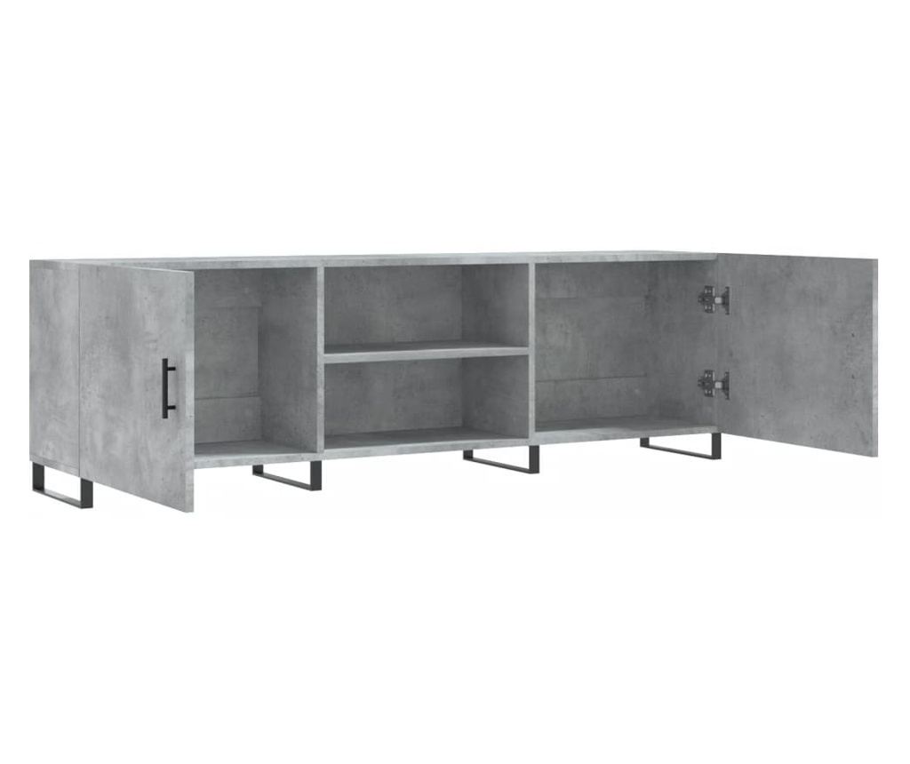TV ormarić, betonsko siva, 150x30x50 cm, Konstruirano drvo - 6