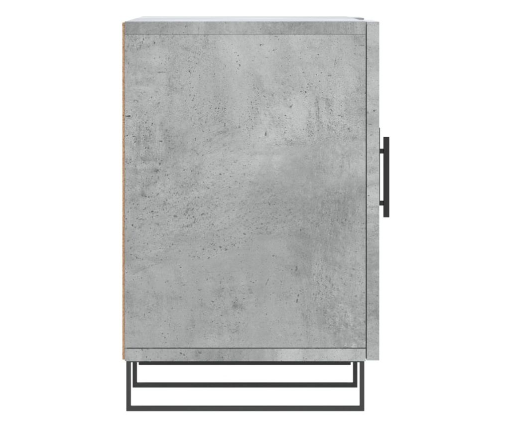TV ormarić, betonsko siva, 150x30x50 cm, Konstruirano drvo - 7