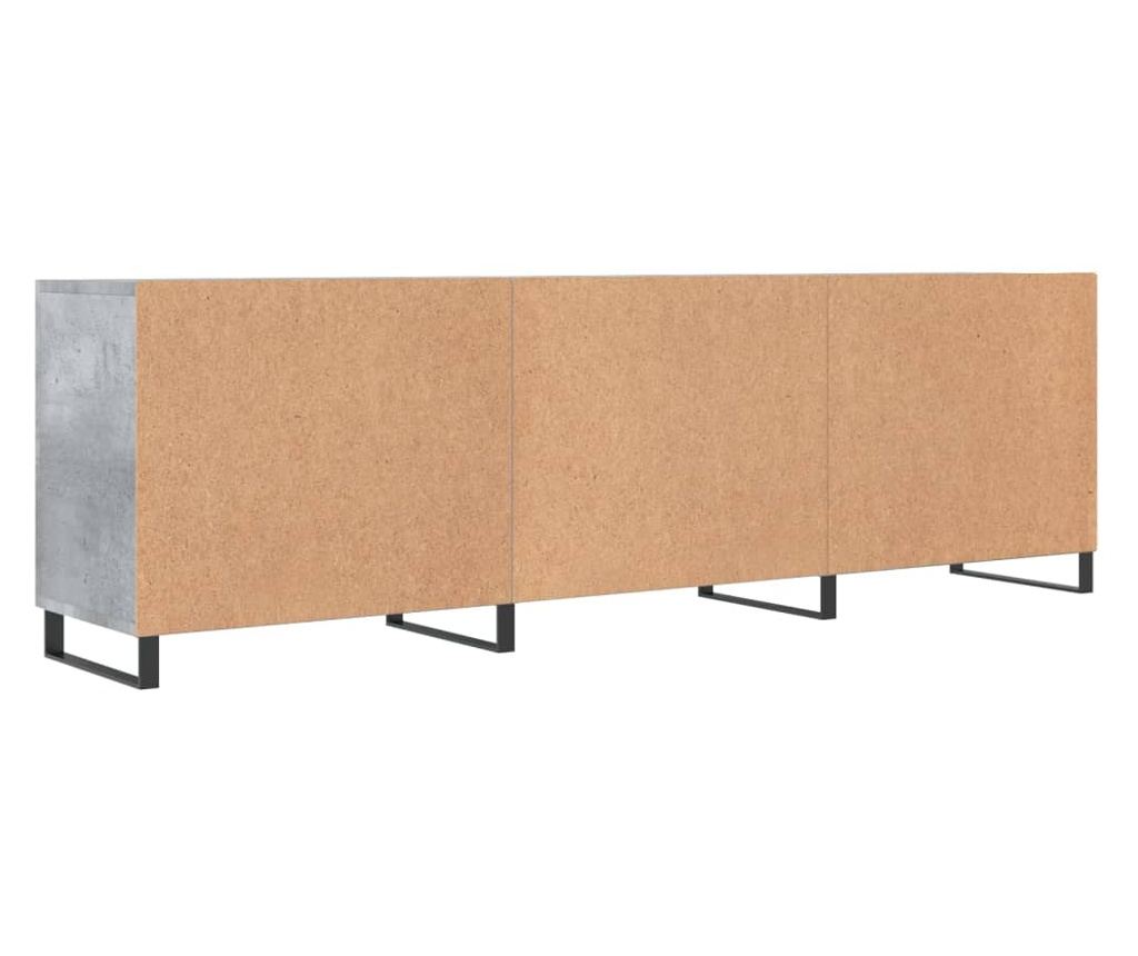 TV ormarić, betonsko siva, 150x30x50 cm, Konstruirano drvo - 8