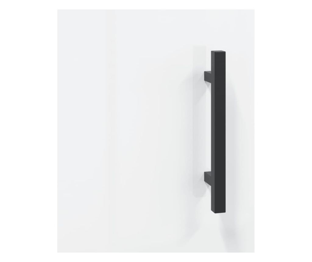 TV komoda, bijela visokog sjaja, 150x30x50 cm, kompozitno drvo - 9