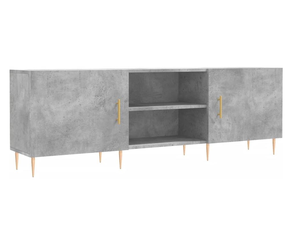 TV stalak, betonsko siva, 150x30x50 cm, kompozitno drvo - 2
