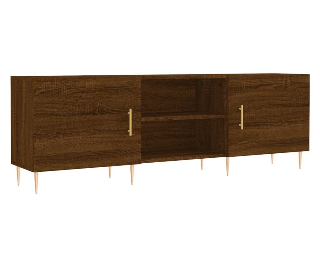 TV komoda, smeđi hrast, 150x30x50 cm, kompozitno drvo - 2