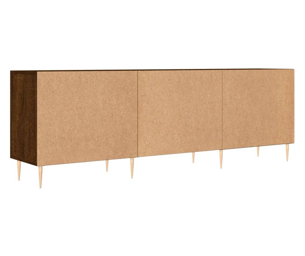 TV komoda, smeđi hrast, 150x30x50 cm, kompozitno drvo - 8