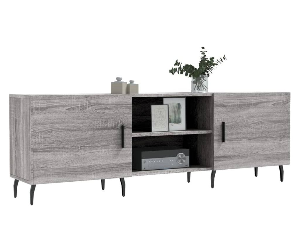 TV komoda, siva sonoma, 150x30x50 cm, kompozitno drvo - 3