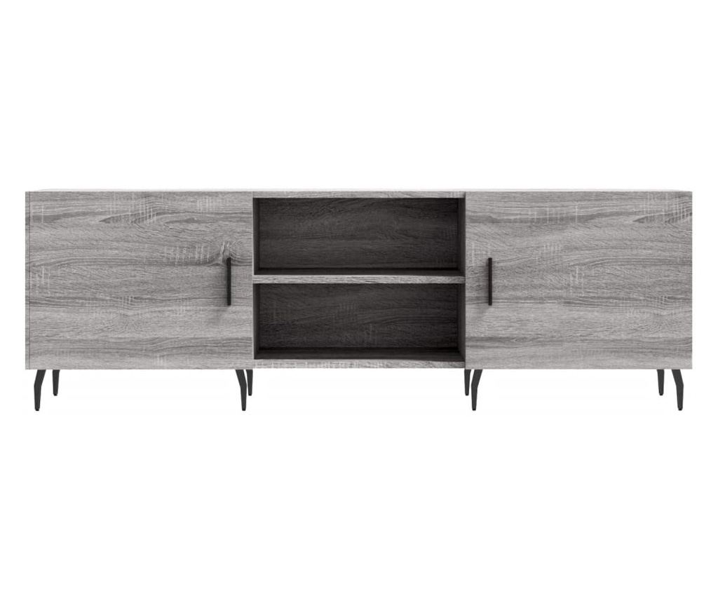 TV komoda, siva sonoma, 150x30x50 cm, kompozitno drvo - 5