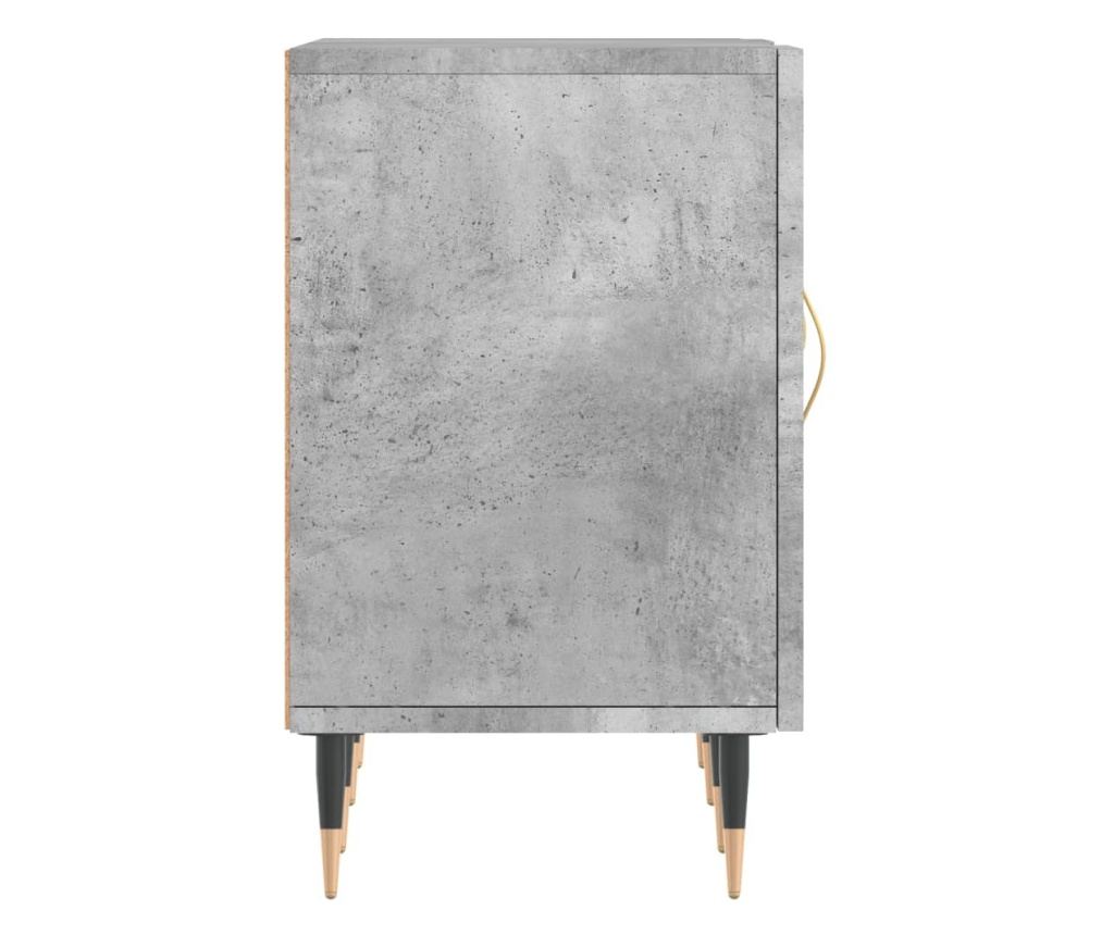 TV komoda, betonsko siva, 150x30x50 cm, kompozitno drvo - 7