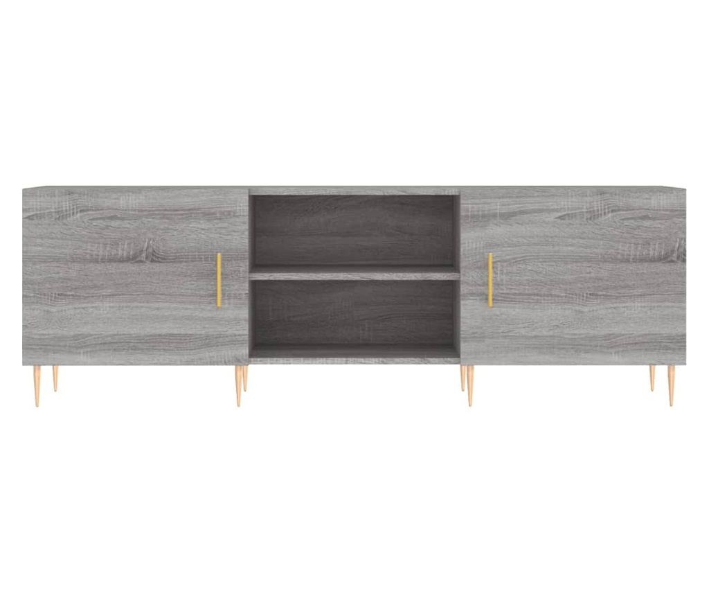TV komoda, siva sonoma, 150x30x50 cm, kompozitno drvo - 5
