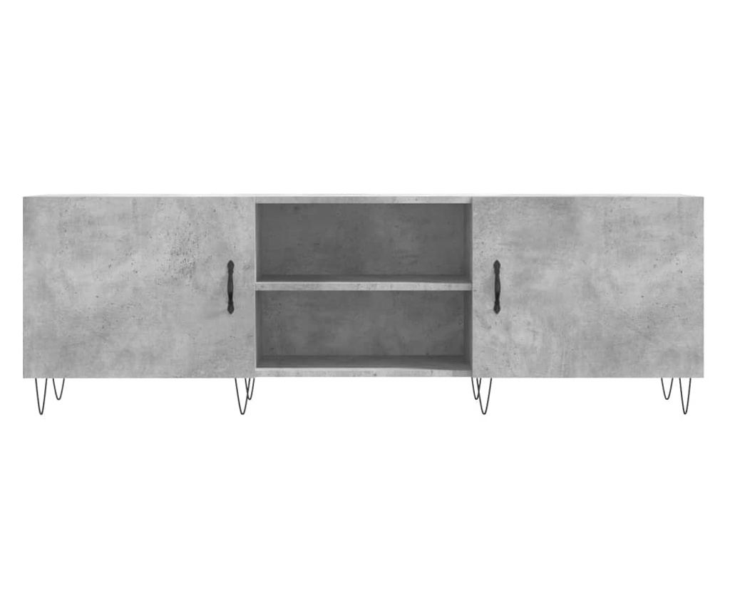 TV Ormarić, Betonsko siva, 150x30x50 cm, Kompozitno drvo - 5