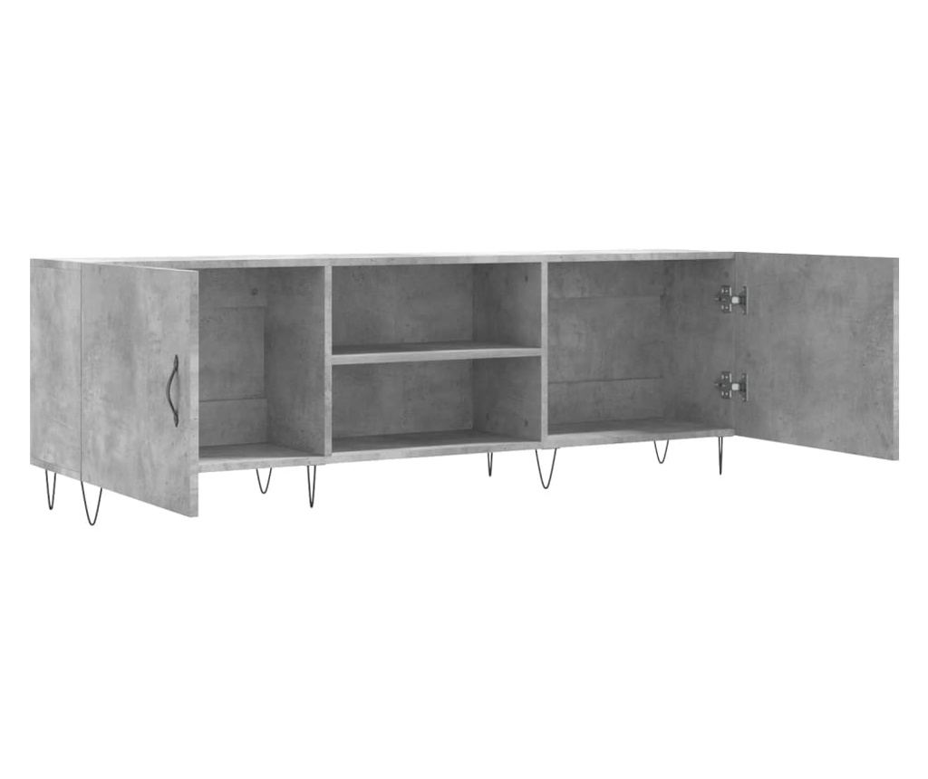 TV Ormarić, Betonsko siva, 150x30x50 cm, Kompozitno drvo - 6