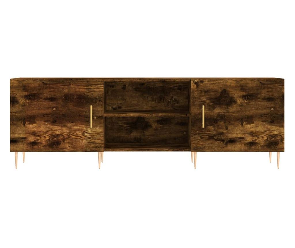 TV komoda, dimljeni hrast, 150x30x50 cm, kompozitno drvo - 5
