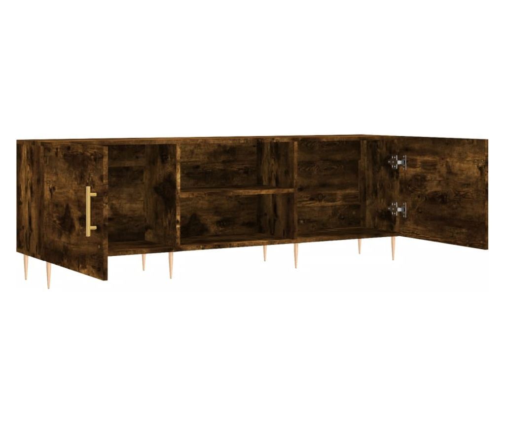 TV komoda, dimljeni hrast, 150x30x50 cm, kompozitno drvo - 6