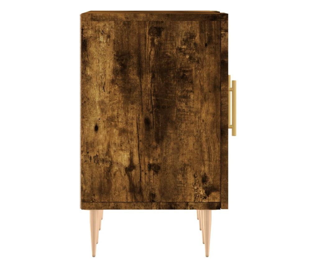 TV komoda, dimljeni hrast, 150x30x50 cm, kompozitno drvo - 7