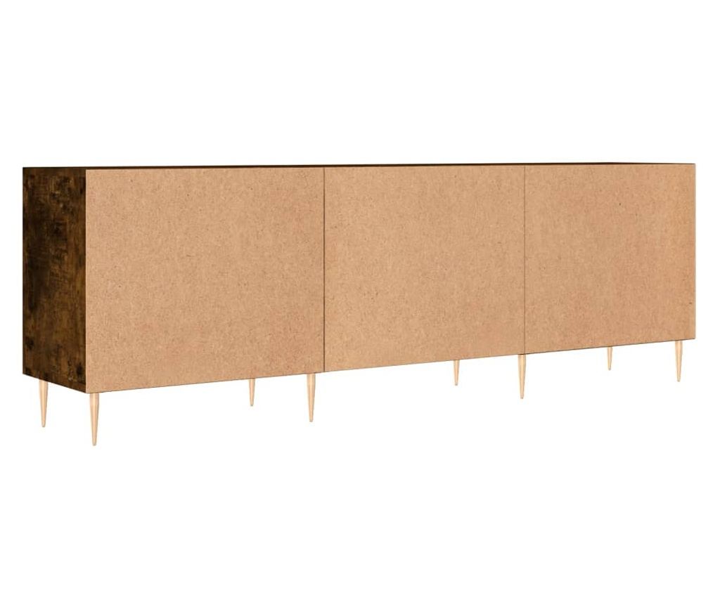 TV komoda, dimljeni hrast, 150x30x50 cm, kompozitno drvo - 8