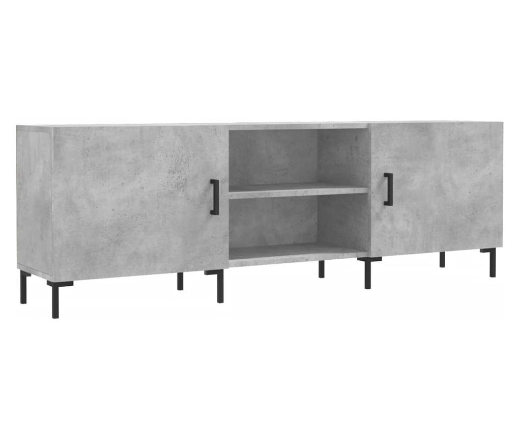 TV komoda, betonsko siva, 150x30x50 cm, kompozitno drvo - 2