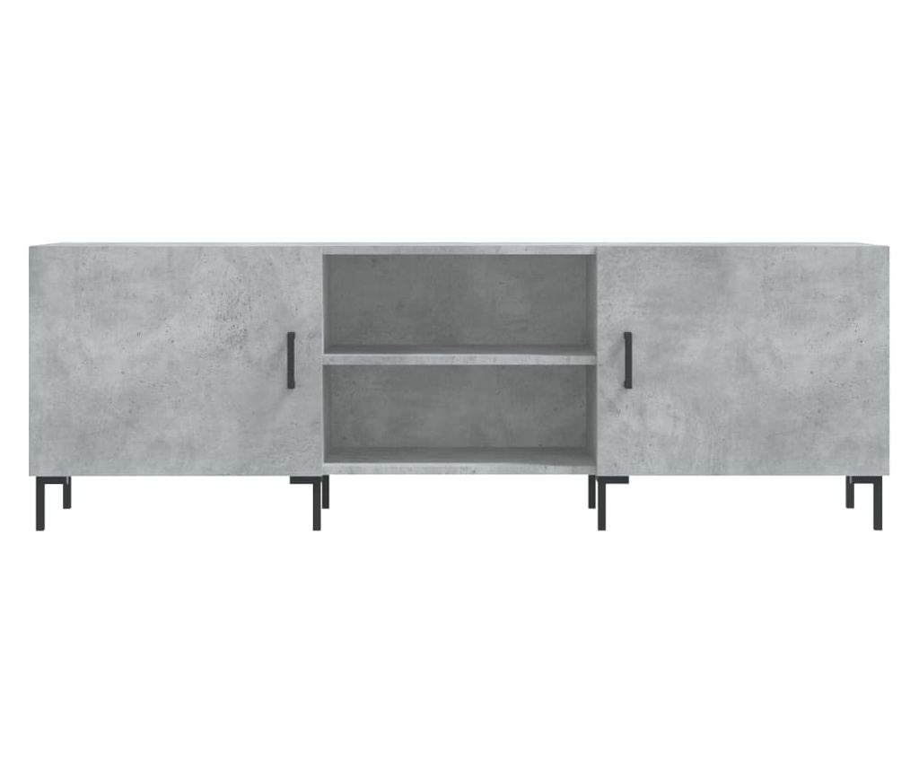 TV komoda, betonsko siva, 150x30x50 cm, kompozitno drvo - 5