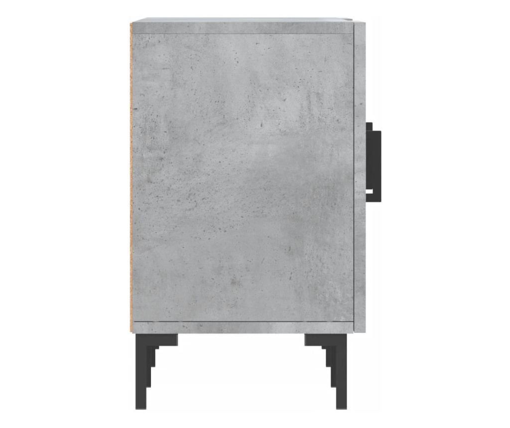 TV komoda, betonsko siva, 150x30x50 cm, kompozitno drvo - 7