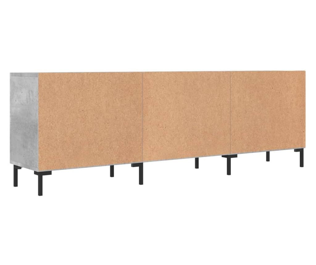 TV komoda, betonsko siva, 150x30x50 cm, kompozitno drvo - 8