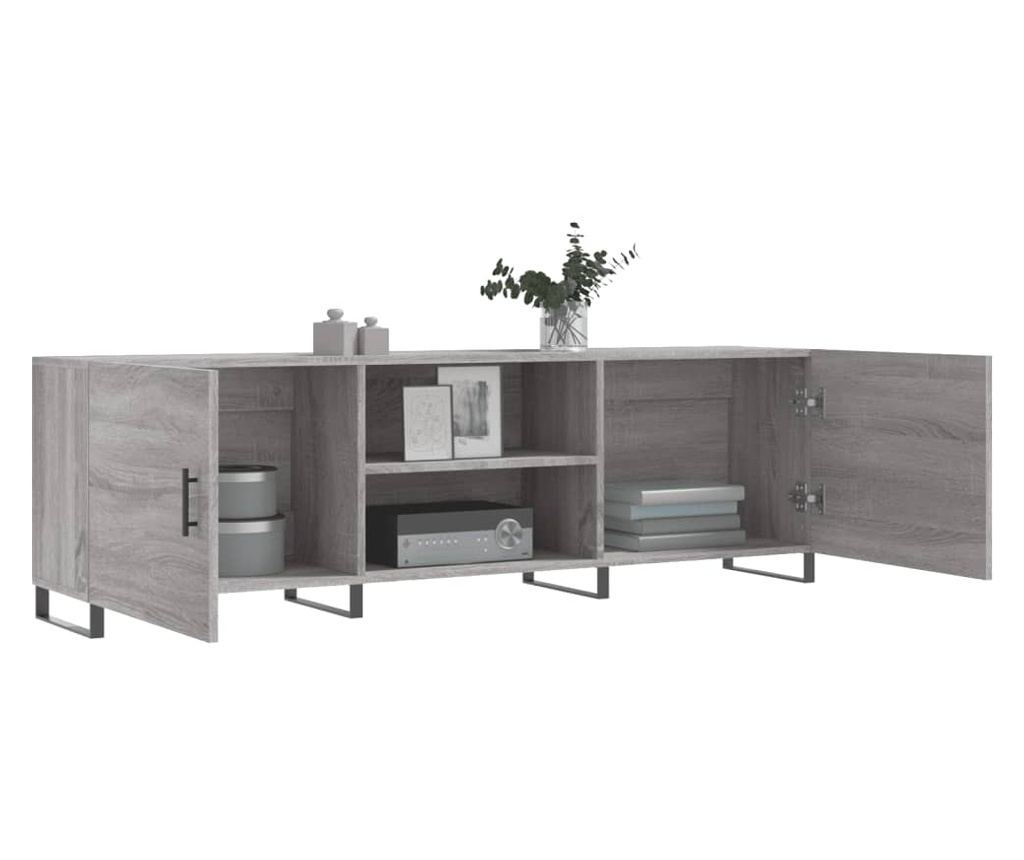 TV Ormarić, Sonoma Siva, 150x30x50 cm, Kompozitno Drvo - 4