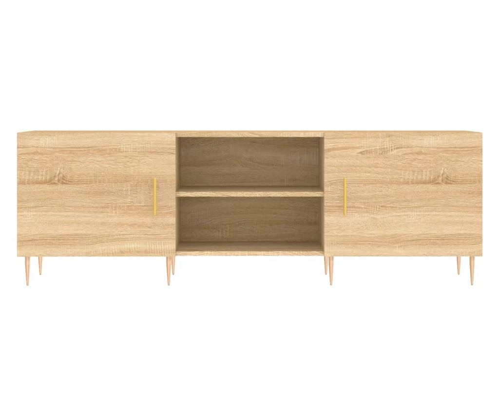 TV komoda, hrast sonoma, 150x30x50 cm, kompozitno drvo - 5