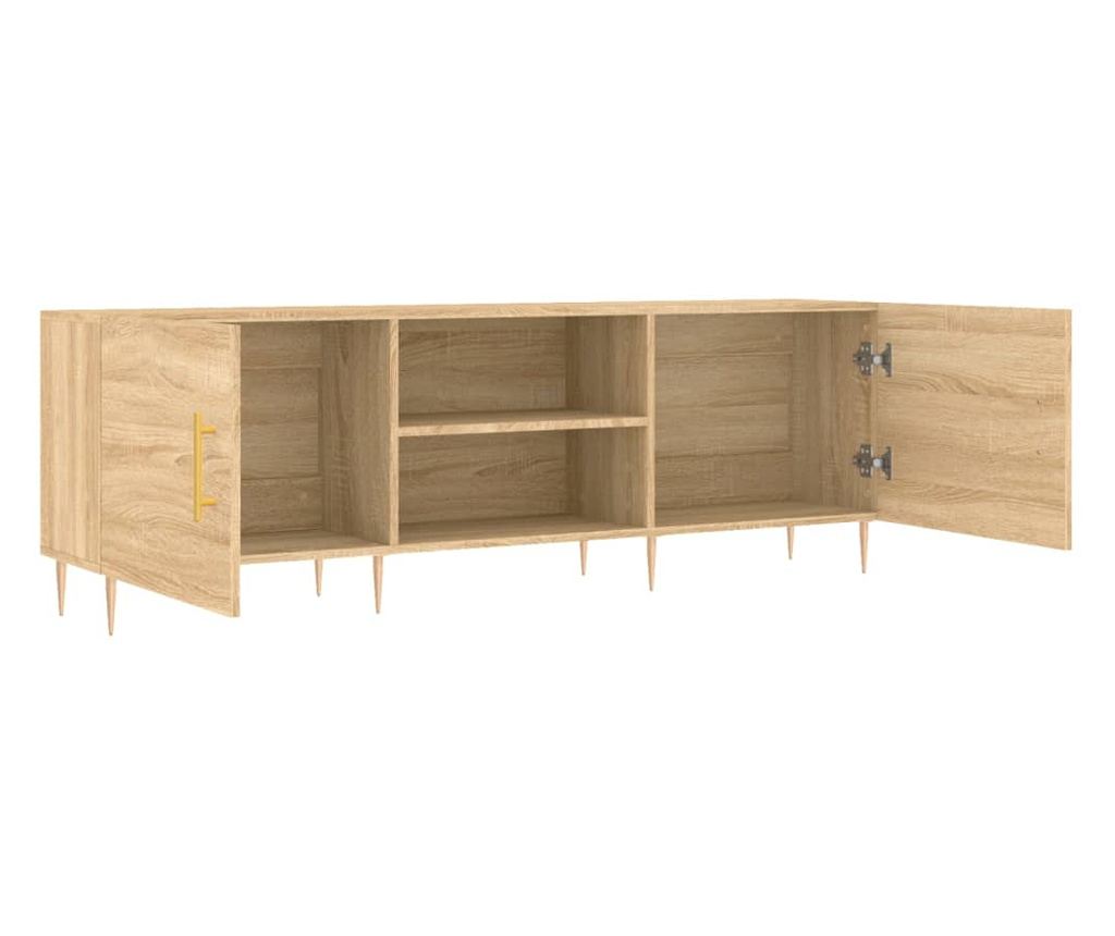 TV komoda, hrast sonoma, 150x30x50 cm, kompozitno drvo - 6
