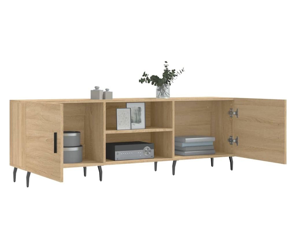 TV komoda, hrast sonoma, 150x30x50 cm, kompozitno drvo - 4