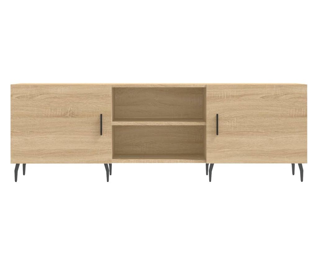 TV komoda, hrast sonoma, 150x30x50 cm, kompozitno drvo - 5