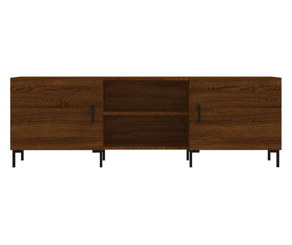 TV komoda, smeđi hrast, 150x30x50 cm, kompozitno drvo - 5