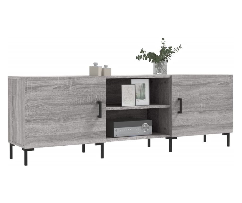 TV komoda, siva sonoma, 150x30x50 cm, kompozitno drvo - 3