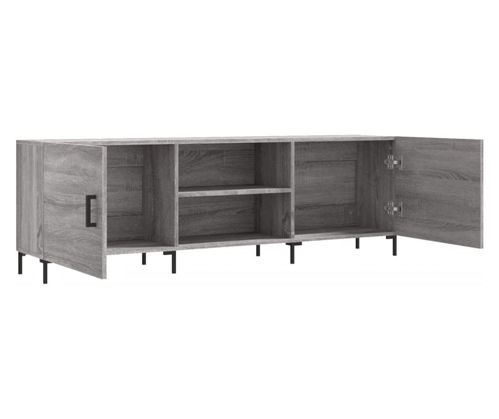 TV komoda, siva sonoma, 150x30x50 cm, kompozitno drvo - 6