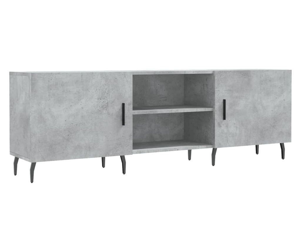 TV komoda, siva beton, 150x30x50 cm, kompozitno drvo - 2