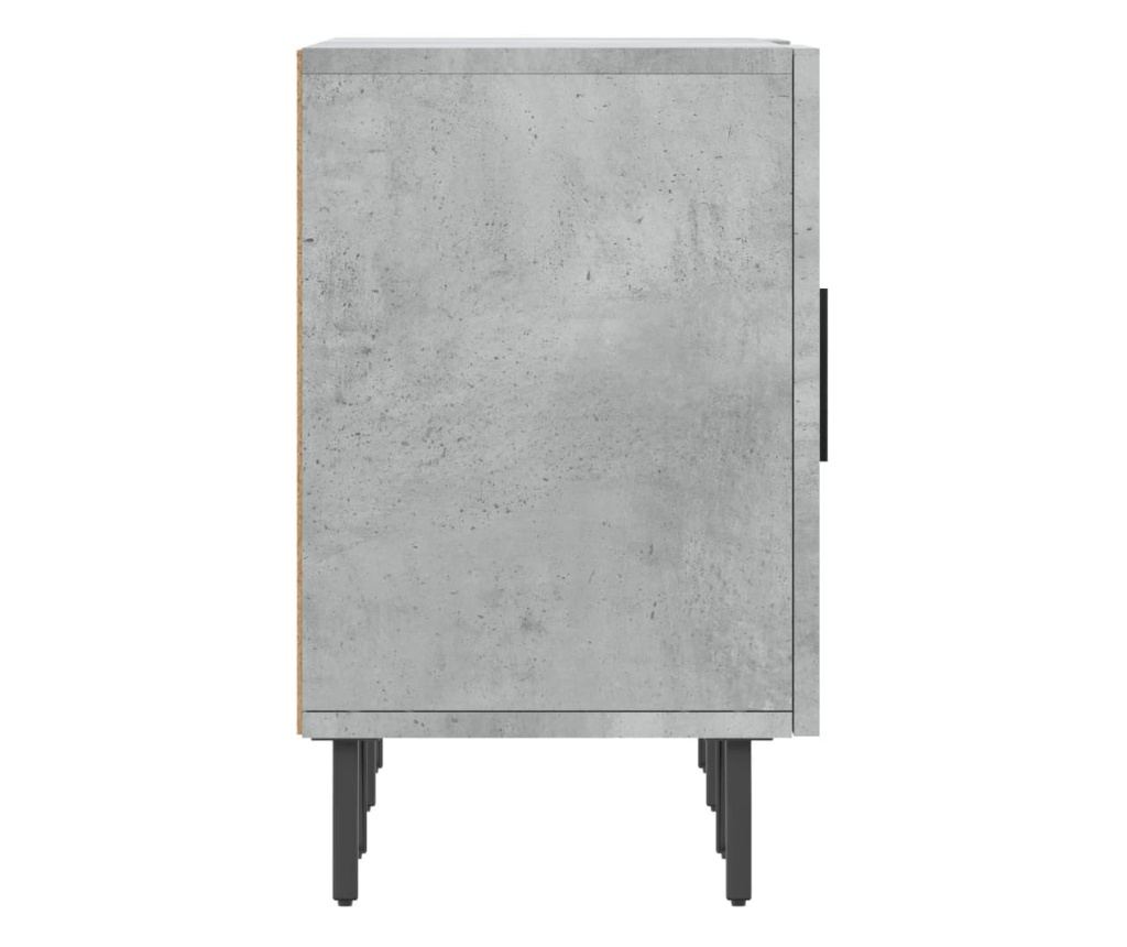 TV komoda, siva beton, 150x30x50 cm, kompozitno drvo - 7