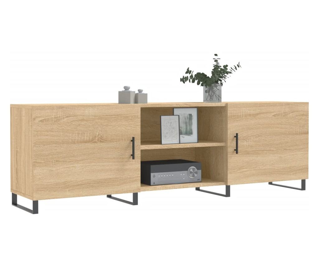 TV komoda, hrast sonoma, 150x30x50 cm, kompozitno drvo - 3