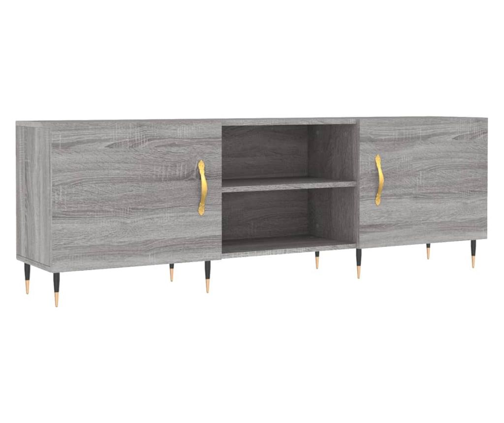 TV komoda, siva sonoma, 150x30x50 cm, kompozitno drvo - 2