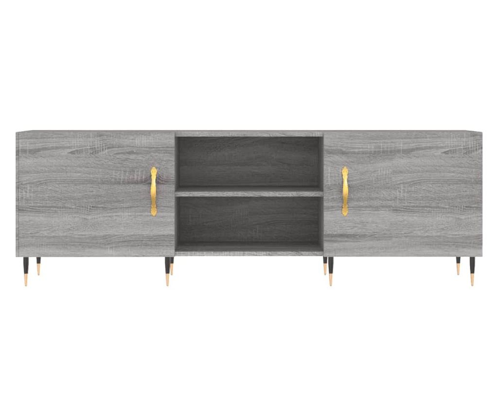 TV komoda, siva sonoma, 150x30x50 cm, kompozitno drvo - 5