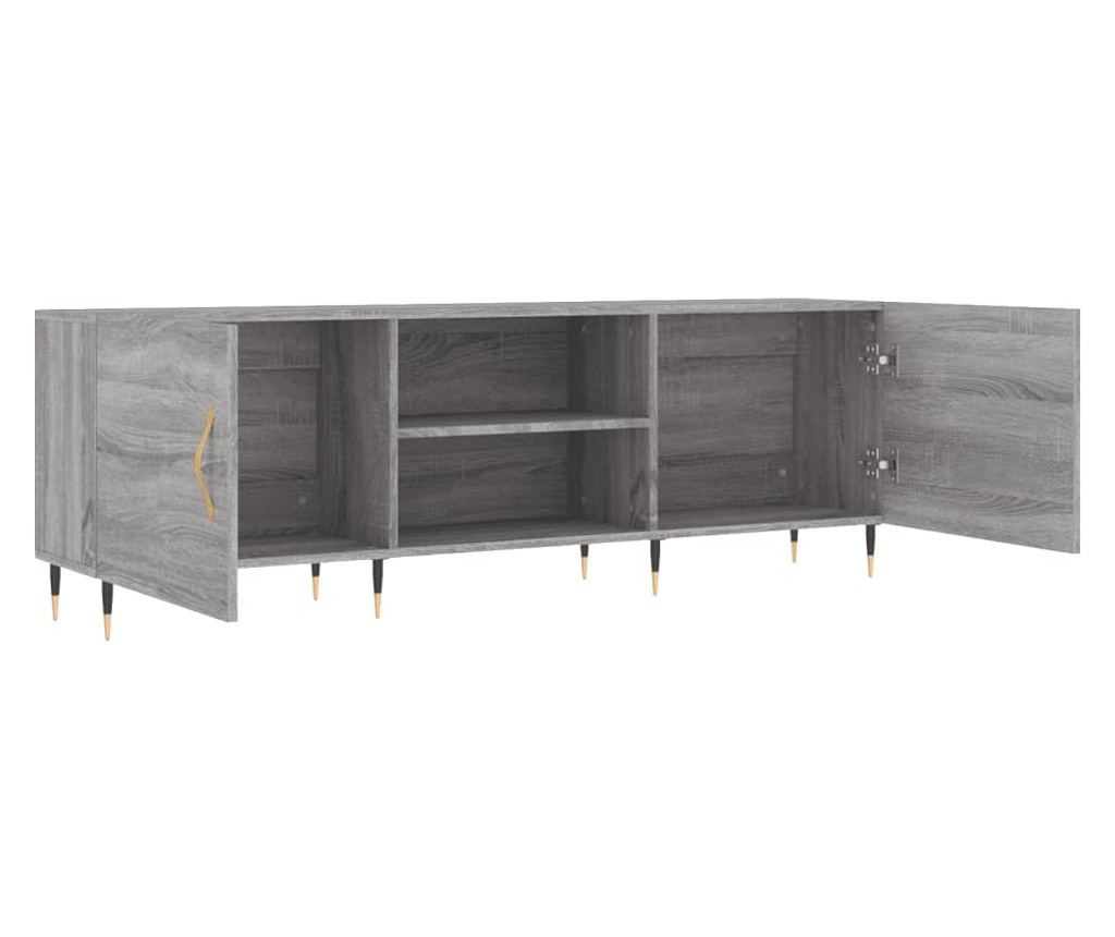 TV komoda, siva sonoma, 150x30x50 cm, kompozitno drvo - 6