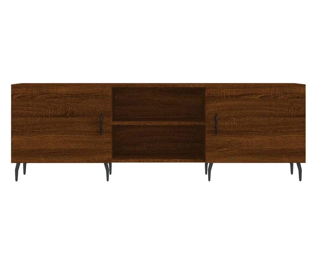 TV komoda, smeđi hrast, 150x30x50 cm, kompozitno drvo - 5